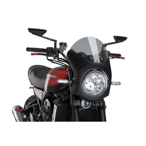 PUIG HALB VERKLEIDUNG WINDSCHUTZSCHEIBE KAWASAKI Z 900 RS 2018-2020, LEICHTER RAUCH/CARBON