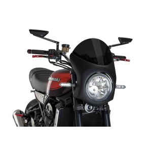 PARABRISAS PUIG MEDIO CARENADO KAWASAKI Z 900 RS 2018-2020, AHUMADO OSCURO/CARBONO