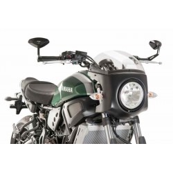 CUBRE PARABRISAS PUIG YAMAHA XSR 700 2016-2020, TRANSPARENTE/NEGRO MATE