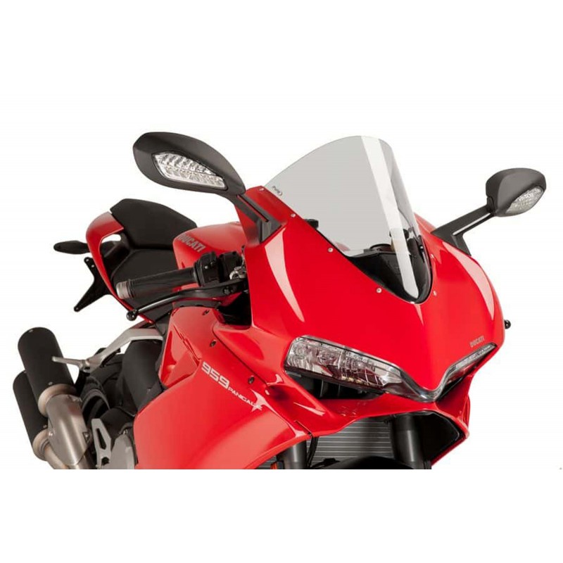 PUIG R-RACER WINDSCHILD DUCATI 1299 PANIGALE 2015-2017, TRANSPARENT