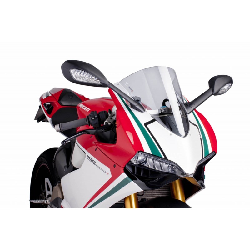 PUIG R-RACER WINDSCHILD DUCATI 899 PANIGALE 2013-2015, TRANSPARENT