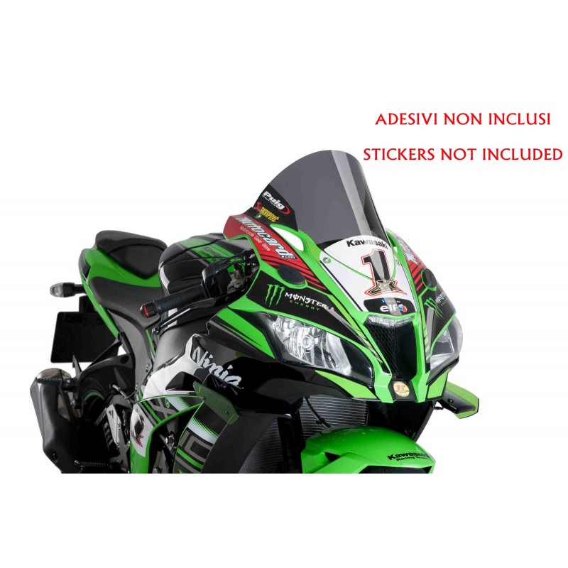 CUPULA PUIG R-RACER KAWASAKI ZX-10R 2016-2020, AHUMADO OSCURO