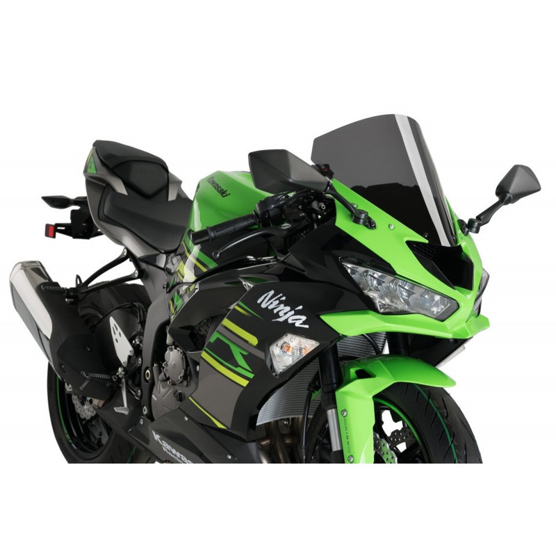 PUIG R-RACER SCREEN KAWASAKI ZX-6R 636 2013-2015, DARK SMOKE