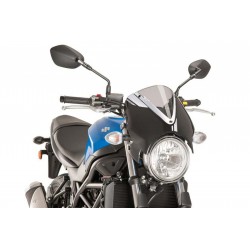 PARABRISAS PUIG RETRO SUZUKI SV 650 2016-2020, AHUMADO CLARO/NEGRO