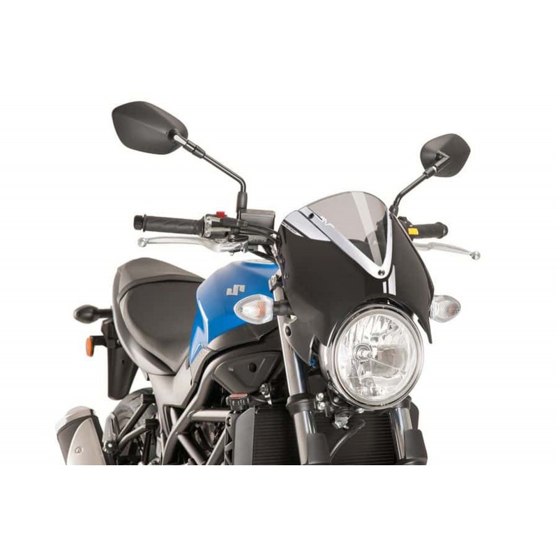 CUPOLINO PUIG RETRO SUZUKI SV 650 2016-2020, FUME CHIARO/NERO