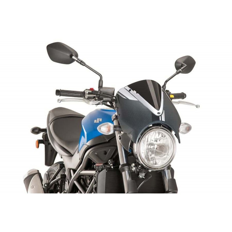 CUPOLINO PUIG RETRO SUZUKI SV 650 2016-2020, NERO/CARBON