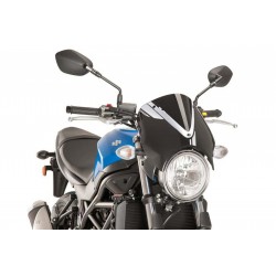 PARABRISAS PUIG RETRO SUZUKI SV 650 2016-2020, NEGRO/NEGRO