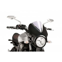 CUPOLINO PUIG RETRO YAMAHA XSR 700 2016-2020, TRASPARENTE/CARBON