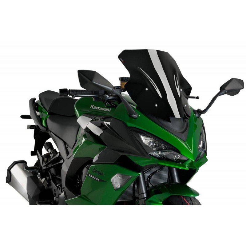 PUIG RACING PLEXIGLAS KAWASAKI Z 1000 SX 2011-2013, SCHWARZ