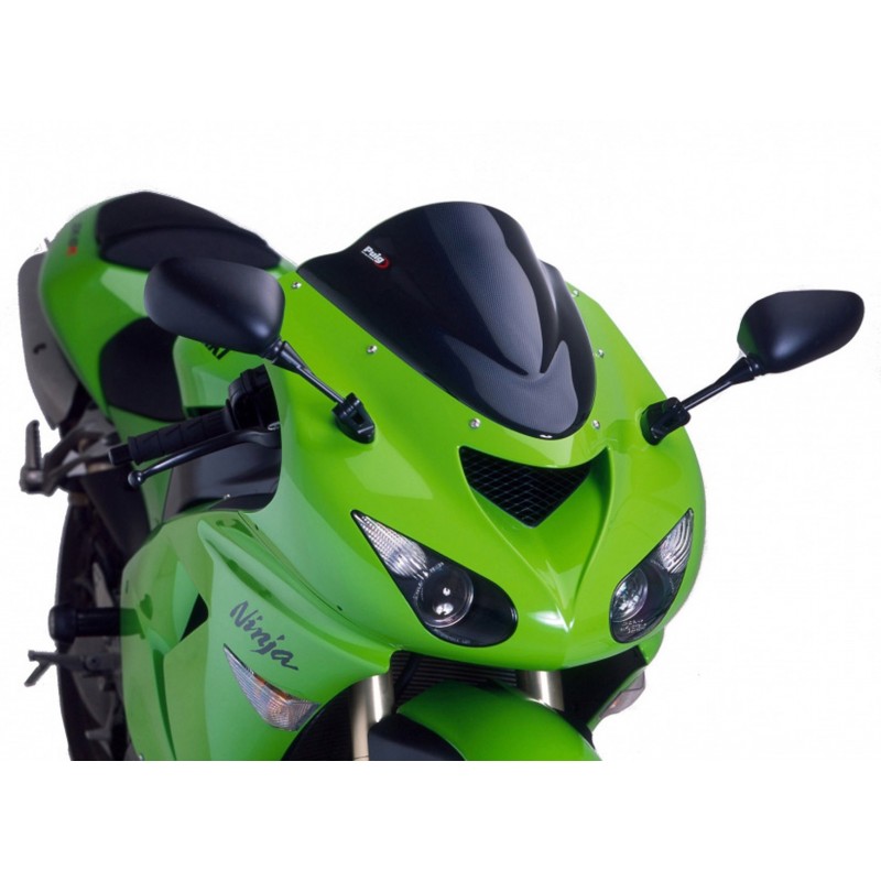 PUIG RACING PLEXIGLAS KAWASAKI ZX-10R 2006-2007, SCHWARZ