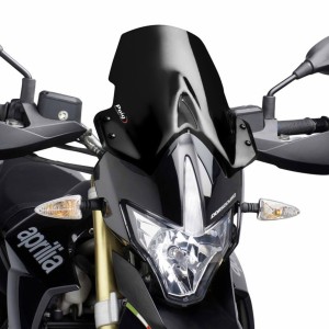 PUIG TOURING NEW GENERATION WINDSCREEN APRILIA DORSODURO 750 2008-2017, BLACK