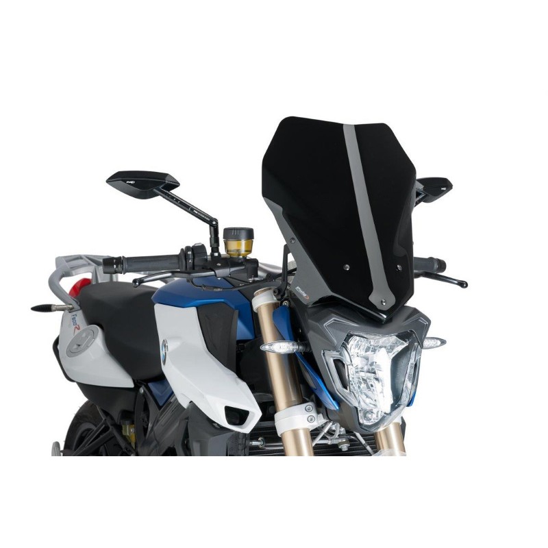 PUIG TOURING WINDSCHUTZSCHEIBE NEW GENERATION BMW F 800 R 2015-2019, SCHWARZ