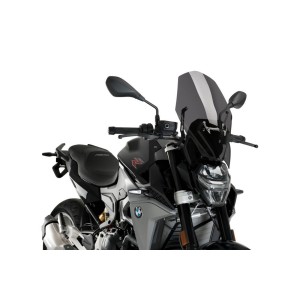 PUIG TOURING NEW GENERATION WINDSHIELD FOR OEM SUPPORT BMW F 900 R 2020-2024, DARK SMOKE