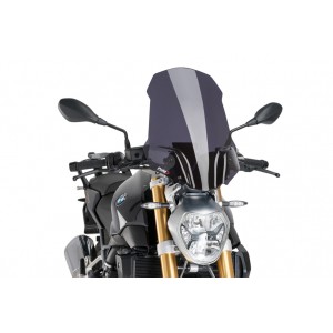 PUIG TOURING WINDSCHUTZSCHEIBE DER NEUEN GENERATION BMW OEM-UNTERSTÜTZUNG R 1200 R 2015-2019, DUNKLE RAUCH