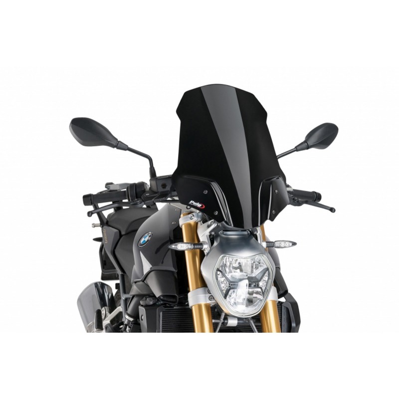 CUPOLINO PUIG TOURING NEW GENERATION PER SUPPORTO OEM BMW R 1200 R 2015-2019, NERO