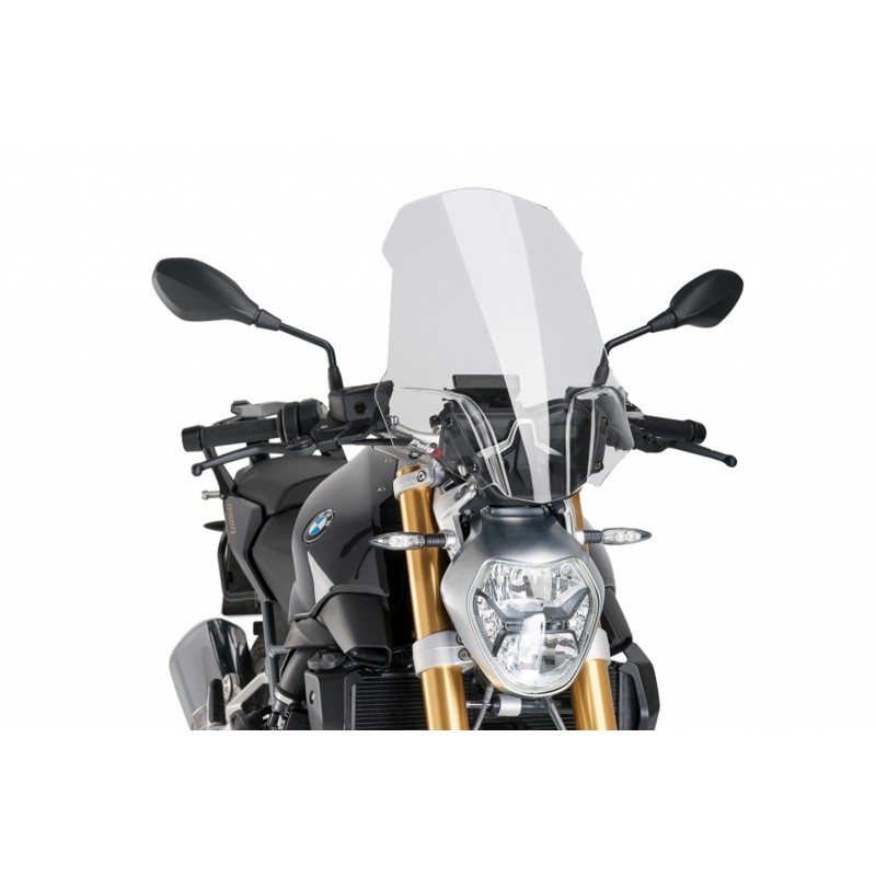 CUPOLINO PUIG TOURING NEW GENERATION PER SUPPORTO OEM BMW R 1200 R 2015-2019, TRASPARENTE