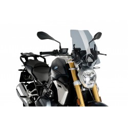 PUIG TOURING WINDSCHUTZSCHEIBE NEW GENERATION BMW OEM-UNTERSTÜTZUNG R 1250 R 2019-2020, LEICHTER RAUCH