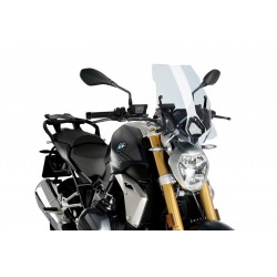 PUIG TOURING WINDSCHUTZSCHEIBE DER NEUEN GENERATION BMW OEM-UNTERSTÜTZUNG R 1250 R 2019-2020, TRANSPARENT