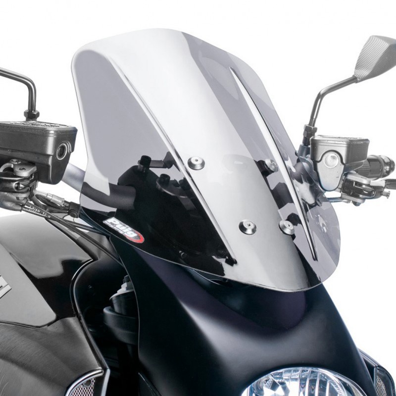 PARABRISAS PUIG TOURING NEW GENERATION DUCATI DIAVEL 1200 2011-2018, AHUMADO CLARO