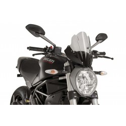 PARABRISAS PUIG TOURING NEW GENERATION DUCATI MONSTER 797 2017-2020, AHUMADO CLARO