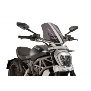 PARABRISAS PUIG TOURING NEW GENERATION DUCATI XDIAVEL S 2016-2018, AHUMADO CLARO