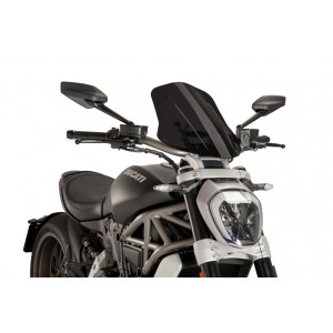 PARABRISAS PUIG TOURING NEW GENERATION DUCATI XDIAVEL S 2016-2018, AHUMADO OSCURO