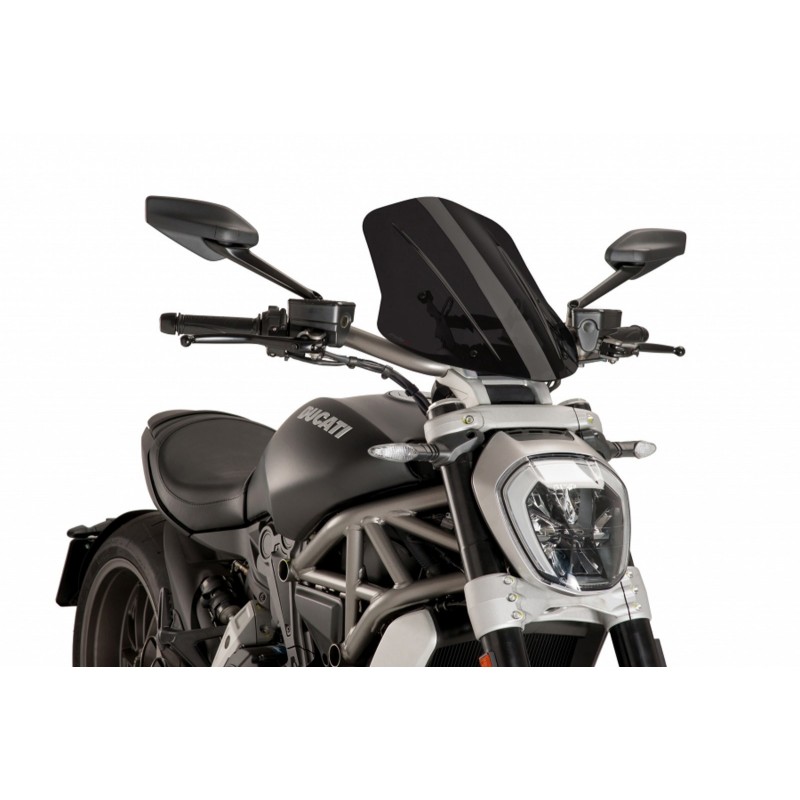 PARABRISAS PUIG TOURING NEW GENERATION DUCATI XDIAVEL S 2016-2018, AHUMADO OSCURO