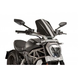 CUPOLINO PUIG TOURING NEW GENERATION DUCATI XDIAVEL S 2016-2018, NERO