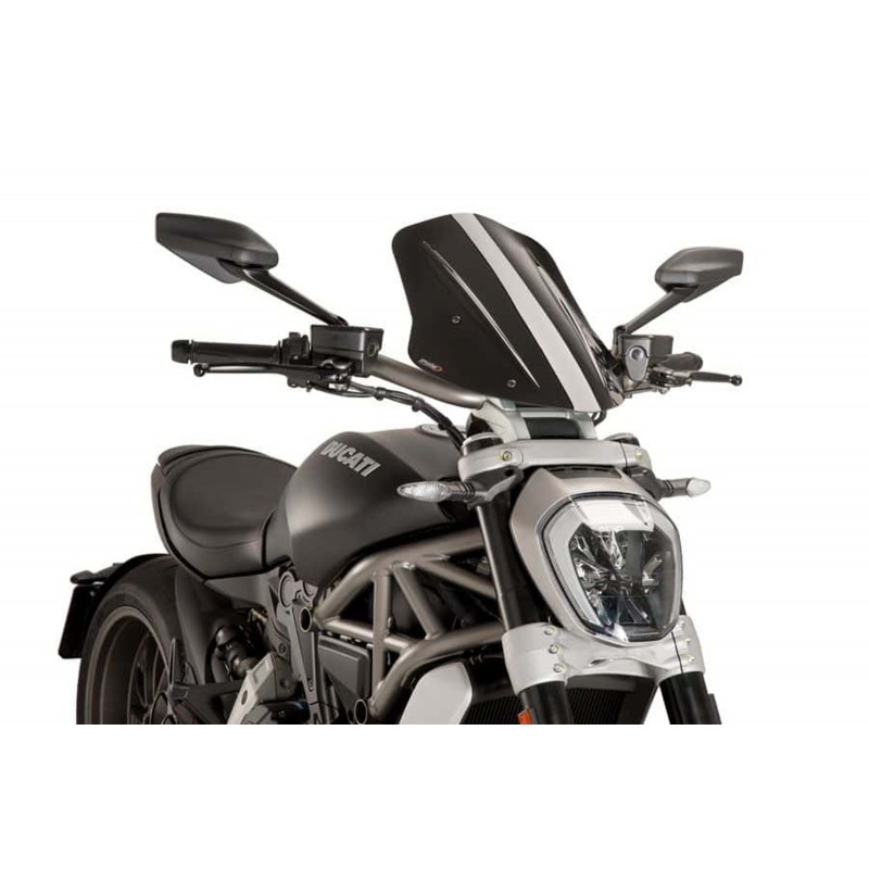 PARABRISAS PUIG TOURING NEW GENERATION DUCATI XDIAVEL S 2016-2018, NEGRO