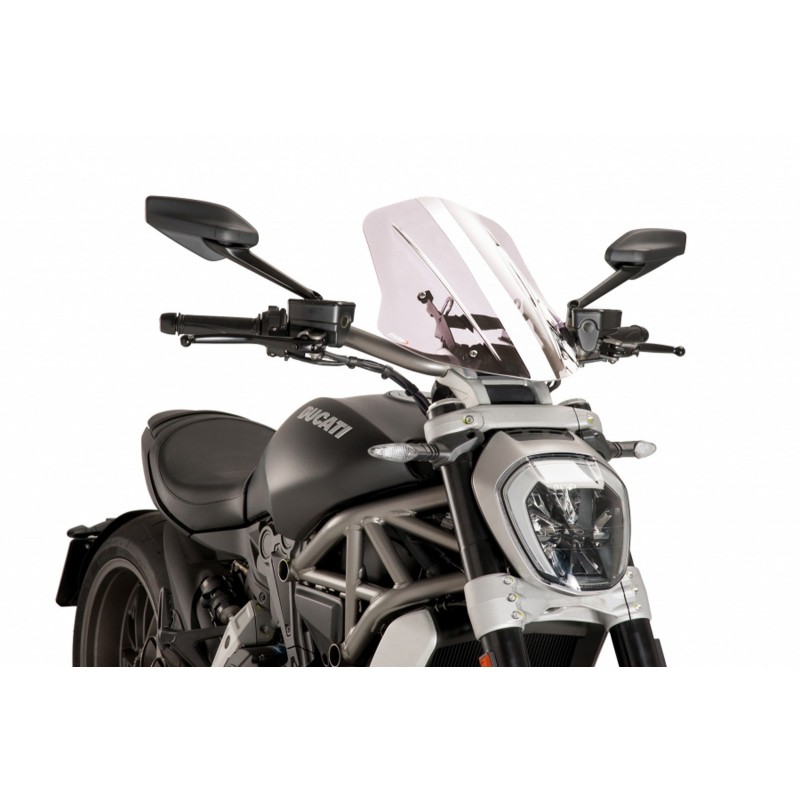 PUIG TOURING WINDSCHUTZSCHEIBE NEW GENERATION DUCATI XDIAVEL S 2016-2018, TRANSPARENT