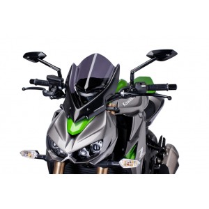 PUIG TOURING NEW GENERATION WINDSCREEN KAWASAKI Z 1000 2017-2020, DARK SMOKE