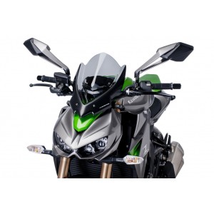 PARABRISAS PUIG TOURING NEW GENERATION KAWASAKI Z 1000 R 2017-2019, AHUMADO CLARO