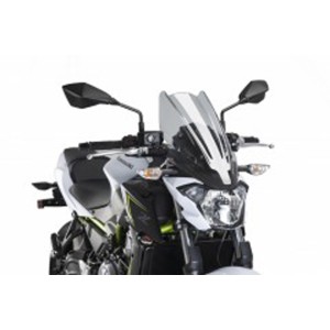 PUIG TOURING WINDSCHUTZSCHEIBE NEW GENERATION KAWASAKI Z 650 2017-2019, LEICHTER RAUCH