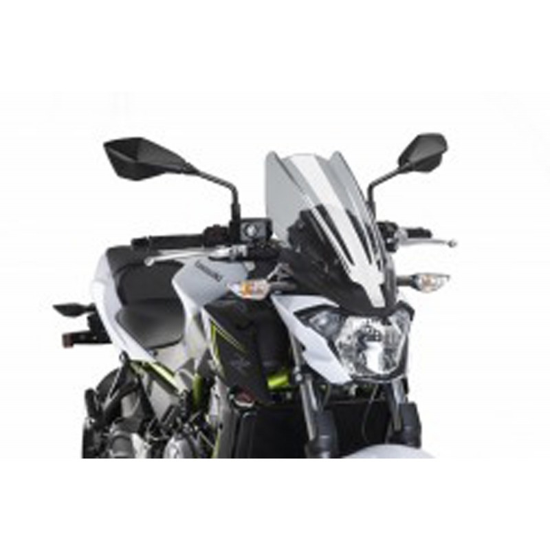PUIG TOURING NEW GENERATION WINDSCREEN KAWASAKI Z 650 2017-2019, LIGHT SMOKE
