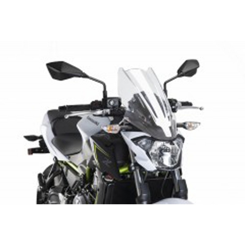 PUIG TOURING WINDSCHUTZSCHEIBE NEW GENERATION KAWASAKI Z 650 2017-2019, TRANSPARENT