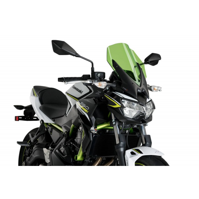 PUIG TOURING WINDSCHUTZSCHEIBE NEW GENERATION KAWASAKI Z 650 2020, GRÜN