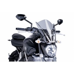 PARABRISAS PUIG TOURING NEW GENERATION YAMAHA MT-07 2014-2017, AHUMADO CLARO