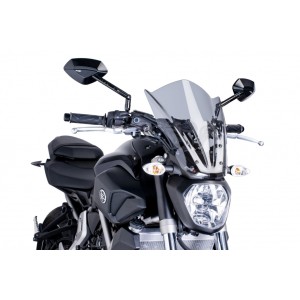 PUIG TOURING WINDSCHUTZSCHEIBE NEW GENERATION YAMAHA MT-07 2014-2017, LEICHTER RAUCH