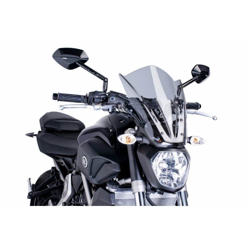 PUIG TOURING WINDSCHUTZSCHEIBE NEW GENERATION YAMAHA MT-07 2014-2017, LEICHTER RAUCH