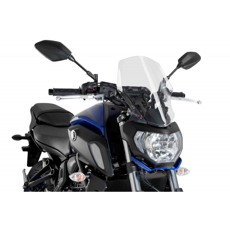 PUIG TOURING NEW GENERATION WINDSCREEN YAMAHA MT-07 2018-2020, TRANSPARENT