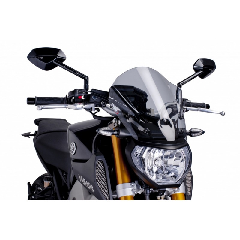 PUIG TOURING NEW GENERATION WINDSCREEN YAMAHA MT-09 2013-2016, LIGHT SMOKE