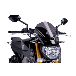 PUIG TOURING NEW GENERATION WINDSCREEN YAMAHA MT-09 2013-2016, DARK SMOKE