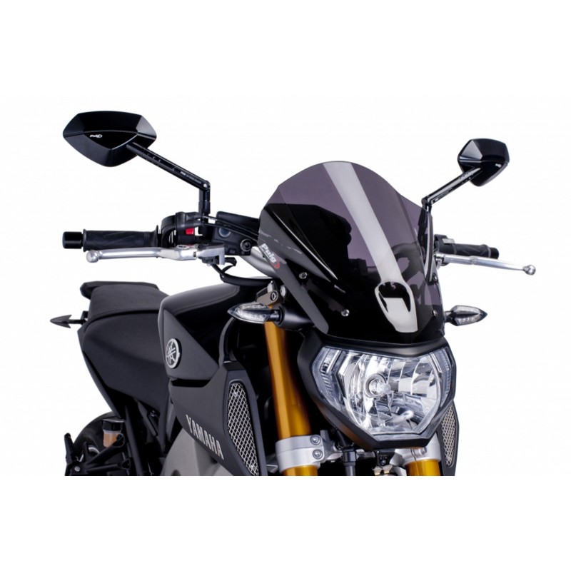 PUIG TOURING WINDSCHUTZSCHEIBE NEW GENERATION YAMAHA MT-09 2013-2016, DUNKLE RAUCH