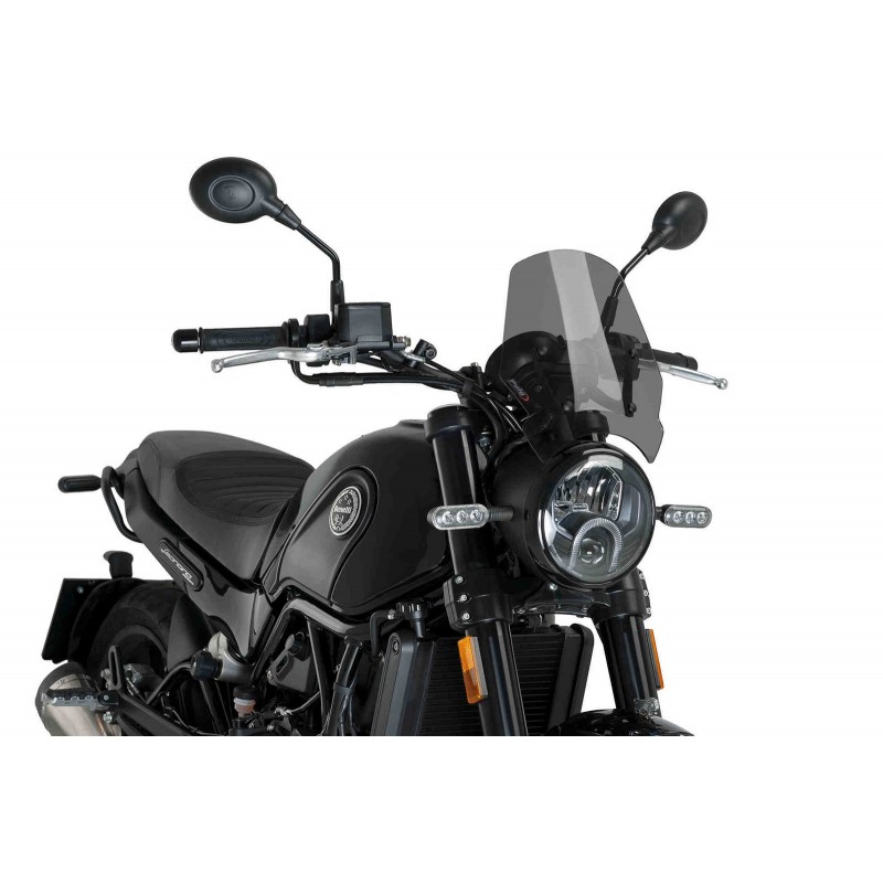 CUPOLINO PUIG SPORT NEW GENERATION BENELLI LEONCINO 500 2017-2020, FUME SCURO