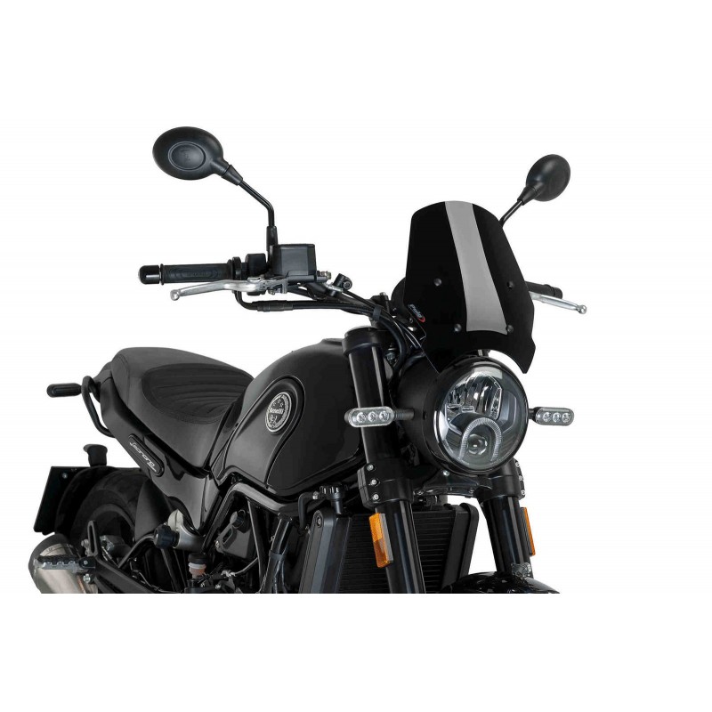 CUPOLINO PUIG SPORT NEW GENERATION BENELLI LEONCINO 500 2017-2020, NERO