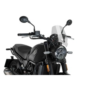 PARABRISAS PUIG SPORT NEW GENERATION BENELLI LEONCINO 500 2017-2020, TRANSPARENTE