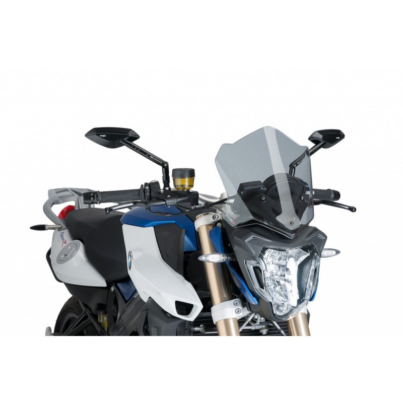 CUPOLINO PUIG SPORT NEW GENERATION BMW F 800 R 2015-2019, FUME CHIARO