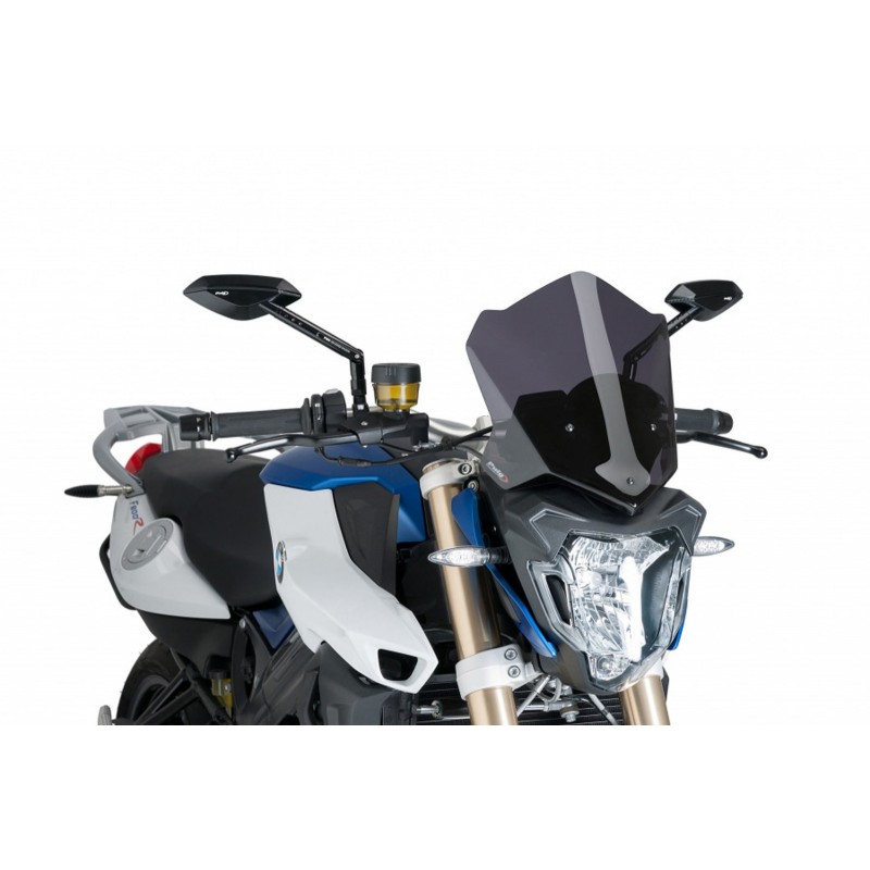 PUIG SPORT WINDSCHUTZSCHEIBE NEW GENERATION BMW F 800 R 2015-2019, DUNKLE RAUCH