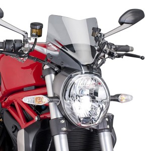 PUIG SPORT WINDSCHUTZSCHEIBE NEW GENERATION DUCATI MONSTER 797 2017-2020, LEICHTER RAUCH