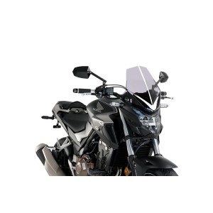 PUIG SPORT NEW GENERATION WINDSCREEN HONDA CB 500 F 2016-2018, LIGHT SMOKE
